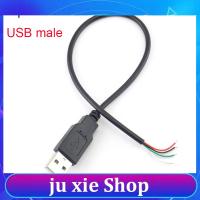 JuXie store 0.3m 1m 2m 2 Pin 4 pin USB 2.0 A Female Male Jack Power Charging Deta Cable Extension Wire Connector DIY 5V Adapter