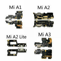 พอร์ตชาร์จสำหรับ Xiaomi Mi A1 A2 Lite A3 USB ปลั๊ก PCB Dock Connector เปลี่ยนสาย Flex อะไหล่พอร์ตชาร์จ