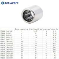 Roller bearing HF0306 HF0406 HF0608 HF0612 6x10x12mm HF0812 HF1012 HF1216 Single Way Needle Bearing One Way Roller Bearing