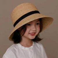 【YF】☾☂  New Childrens Baby and Generous Sunshade Raffi Hat Hand Knitted