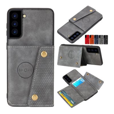 (new style phone case)【Hot】 Retro PU Flip Leather Case สำหรับ OPPO Realme 3 3S 5 5S 6 6S 7 Pro Reno 2 4 Plus Reno5 Reno6 Multi Card ผู้ถือโทรศัพท์ Etui