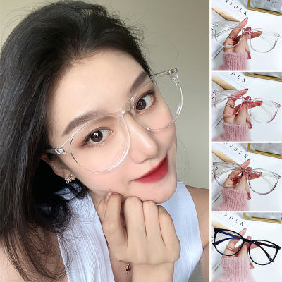 สไตล์เกาหลีแบบย้อนยุคแว่นตากันแดด Vintage Oversize แว่นกันแดดทรงกลมผู้หญิงกรอบแว่นตา