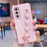 เคส V20SE V20ซิลิโคนนิ่มสำหรับ Vivo V11i V15 V15Pro V27e V20Pro V21 V25 V25e V25Pro V27ด้วยสุดหรูเคสนิ่มชุบแฟชั่นเคสสำหรับผู้หญิงน่ารักเคสเคสป้องกันทนแรงกระแทกกันกระแทก TPU แบบหรูหรา