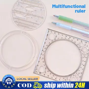 Multifunctional Geometric Drawing Ruler Rotate/Parallel/Ellipse/ Triangle  Function Ruler