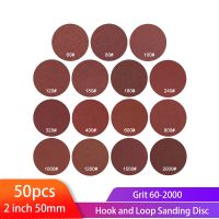 ❏● 2inch 50mm Sanding Discs Round Shape Sandpaper 60-2000 Grit Hook Loop sand paper Abrasive Polishing Tool