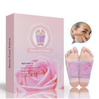 12 ชิ้น/กล่อง Rose Detox Foot Pad Natural Foot Care สติกเกอร์