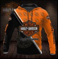 （ALL IN STOCK XZX）  3d harley-davidson hoodies 04  (Free customized name logo for private chat, can be changed with or without zipper)