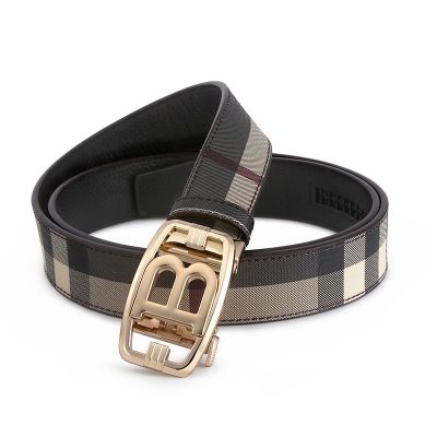 New Mens Belt Letter Alloy Automatic Buckle Cowhide Fashion Trendy