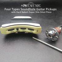 ปิ๊กอัพต่อ Chitarra Soundhole Pup Banco Piezo Argento O Piezo Nudo Duro Con Uscita Endpin