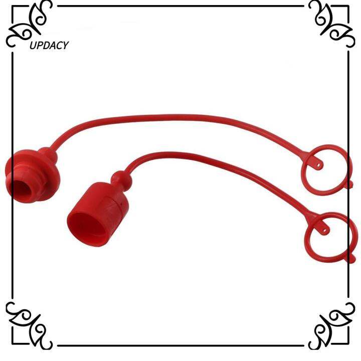 UPDACY 1/2 ISOB Hydraulic Coupler Dust Cap Red Plastics Hose Coupler