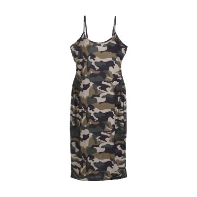 ♛♚♛Casual y Women Camouflage Sleeveless tail Bodycon Mini Evening Dress