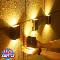 ❒ Solar Lights Outdoor Waterproof LED Lighting Up And Down Solar Wall Lamp for Garden Decoration Balcony Yard Street Landscape