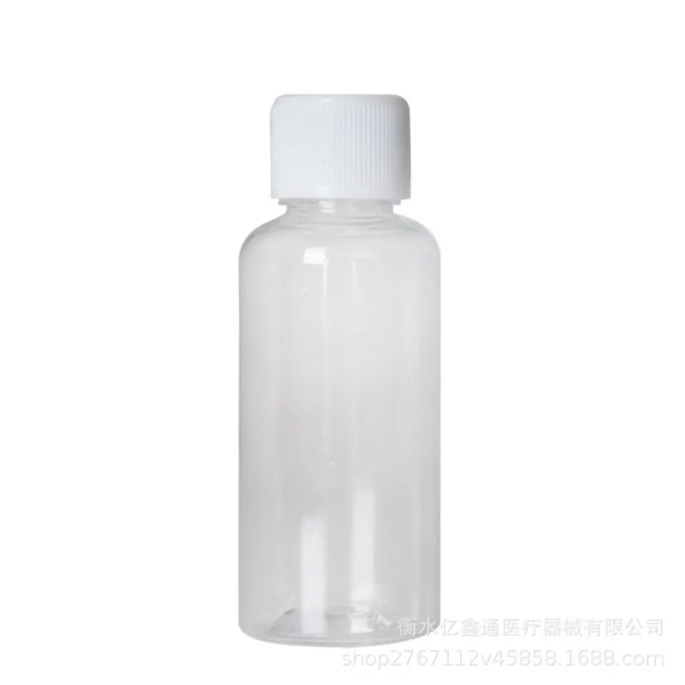 48 Pcs 2Oz Small Plastic Bottles Ginger Shot Bottles Mini Juice Bottles,  Reusable Liquid Bottle Freezer Container Leak Proof