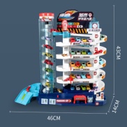 Đồ chơi xếp hình mô hình gara đỗ xe ô tô kết hợp đường cao tốc đô thị