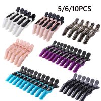 【cw】 5/6/10pcs/lot Plastic Hair Clip Hairdressing Clamps Claw Section AlligatorBarber ForStyling Hair Accessory Hairpin