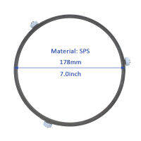 ชิ้นส่วนเตาอบไมโครเวฟทั่วไปวัสดุทดแทน SPS แหวนแผ่นเสียงถาดแผ่นด้านในหมุนแหวนสนับสนุนลูกกลิ้ง