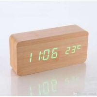 ✨✨#BEST SELLER นาฬิกาดิจิตอลตั้งโต๊ะลายไม้ Digital LED Wooden Alarm Clock บอกเวลา บอกวันเดือนปี ตั้งปลุก และวัดอุณหภูมิได้ ฟังค์ชั่นครบ ##ที่ชาร์จ หูฟัง เคส Airpodss ลำโพง Wireless Bluetooth คอมพิวเตอร์ โทรศัพท์ USB ปลั๊ก เมาท์ HDMI สายคอมพิวเตอร์