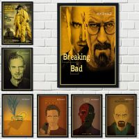 Breaking Bad Retro สไตล์ผ้าใบโปสเตอร์-คุณภาพสูง Home Wall Art ตกแต่งภาพวาด-เหมาะสำหรับแฟนๆของ American Crime TV Series-ไม่รวมกรอบ