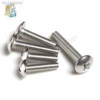 ✤◈✾ 10/50 Pcs Parts M2.5 M3 M4 M5 M6 304 A2-70 Stainless Steel Jisb1111 Phillips Braguero Flat Head Large Round Cross Bolt L 3-50 Mm