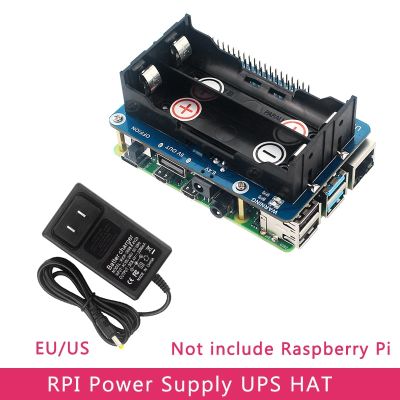 【✲High Quality✲】 fuchijin77 หมวกแหล่งจ่ายไฟสำรองที่ถูกก่อกวนไม่ได้ Ups เอาท์พุต5V ที่เสถียรสำหรับ Raspberry Pi 4รุ่น3b/3b