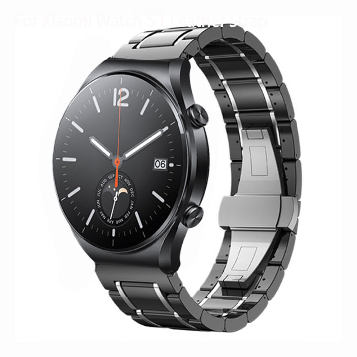 สาย-สำหรับ-xiaomi-watch-s1-pro-luxury-ceramic-and-สายรัดสแตนเลสของ-xiaomi-watch-s1-สมาร์ทวอทช์-สายนาฬิกา