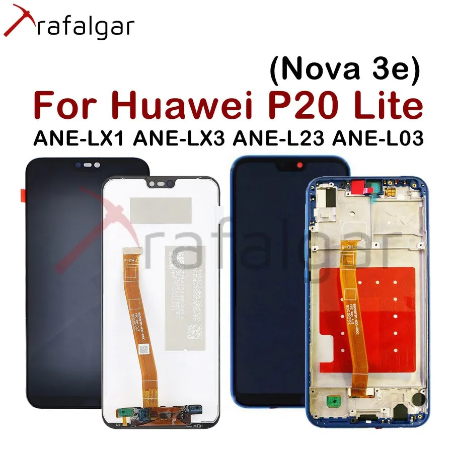 Trafalgar Display For Huawei P20 Lite Lcd Display Nova 3e Ane-lx1 Lx3 Touch  Screen For Huawei P20 Lite Display With Frame | Lazada PH