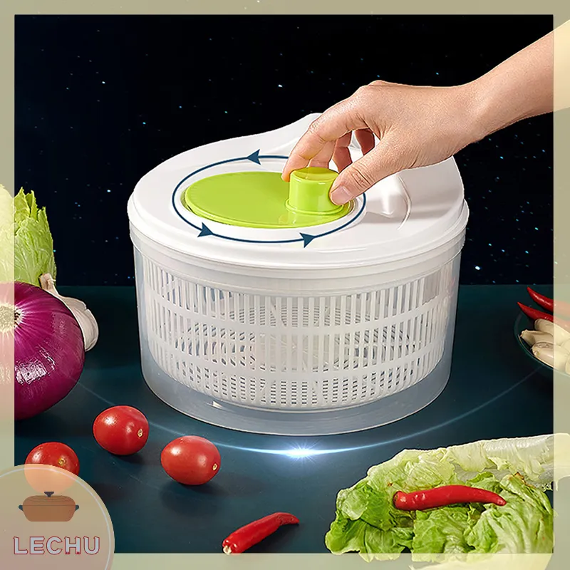 1pc, Vegetables Dryer, Salad Spinner, Fruits Basket, Vegetables Washer  Dryer, Fruit Drainer, Lettuce Spinner, Colander Basket, Drying Machine,  Useful