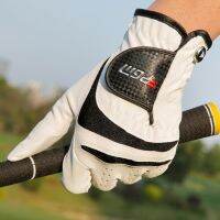 1pc Golf Handed Gloves Wear-Resistant Left Hand Golf Exercise Gloves Soft White Adjustable Protective Effect Sports Accessories