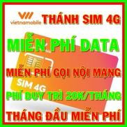 Thánh sim 4G Vietnamobile mới Miễn phí DATA không giới hạn + Nghe Gọi Và