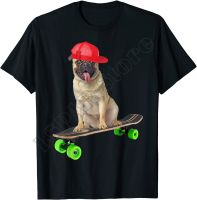 Pug Dog Skateboarding Skater Skateboarder Tshirt Boys Girls Tshirt