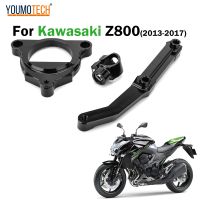 (สีดำ) CNC Steering Damper Stabilizer ติดตั้งเหล็กยึดสำหรับคาวาซากิ Z800 2013-2018