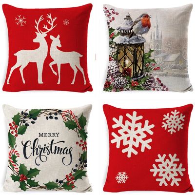 【hot】◇☃▲ 45x45cm Cover Pillows Soft Cushion Covers Festive Cases Gifts