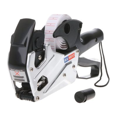 MX-H813 A-line 8 Digits Price Tag Labeler Tag Labeller Label Paper For Retail Store Pricing Tag Display Tool + Ink Roller