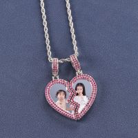 2023 latest design Customized photos new couple pendant Heart Pendant Gold Plated Jewelry Necklace