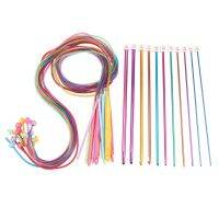 【CW】 23 Pcs Tunisian Crochet Set Include Plastic Cable Afghan and Aluminum Knitting Needles