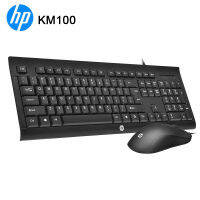 HP Gaming Keyboard 2in1 USB HP (KM100) Black ป้องกันน้ำหกใส่ได้