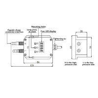 LCD อัจฉริยะดิจิตอลเครื่องส่งสัญญาณความดันเครื่องทดสอบ DC 24V 4-20mA แรงดันไฟฟ้าปานกลางอุปกรณ์ ALS-330