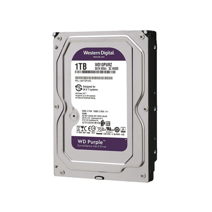 พร้อมส่ง-ของแท้-hdd-ฮาร์ดดิสก์-wd-purple-western-digital-1tb-2tb-3tb-cctv-สำหรับกล้องวงจรปิดโดยเฉพาะ