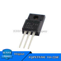 10ชิ้นของแท้ FQPF5N50C TO-220F 5N50C TO220F 5A/500V MOSFET N-ช่องธรรมดาและใหม่ดั้งเดิม