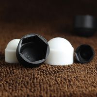 Black White Hex Caps Cover Plastic PE No Thread Protection Acron nut Dome Hexagon Screw Bolts Nut M4 M5 M6 M8 M10 M12