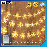 [จัดส่งในประเทศไทย] ไฟ LED fairy light สตริงเกล็ดหิมะและต้นคริสต์มาสแบตเตอรี่ขับเคลื่อนสำหรับตกแต่งคริสต์มาสและปาร์ตี้