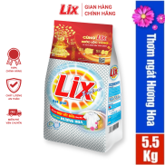 Bột giặt Lix Extra hương hoa 5.5Kg EB568 làm trắng quần áo tăng gấp đôi