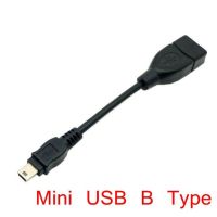 มินิ Usb 2.0 Type A Mini Usb 2.0 Type B ไปยัง Usb สายโอทีจีตัวเมีย Dv Dc