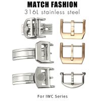 卍▦◇ 18mm 20mm Stainless Steel Pin Buckle for IWC Big Pilot Portugieser Pilots Watch Leather Watchband Deployant Clasp Accessories