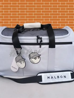 MALBON South Korea Malbon กระเป๋ากางเกงเล่นกอล์ฟใหม่2023กระเป๋าผ้าใบสำหรับผู้หญิงกระเป๋ากอล์ฟสำหรับเดินทางทุกเพศ