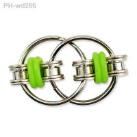 Metal Fidget toys New Key Ring Hand Spinning Tops Bearing Tri-Spinner EDC Toy For Autism ADHD Adult and Children Anti Stress Toy