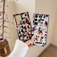 การ์ตูน Mickey Mouse น่ารักมินนี่เคสโทรศัพท์สำหรับ Samsung S23Ultra S23Plus S22Ultra S22Plus กันกระแทกนุ่มด้านหลังเคส Galaxy S21Ultra S21Plus เคสโทรศัพท์สำหรับ S23 S22 S21อัลตร้าเคสห่อหุ้ม