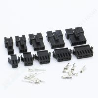 10sets/lot SM 2.54 2P 3P 4P 5P 6P Pitch 2.54 mm male female socket connector with metal terminal free shipping