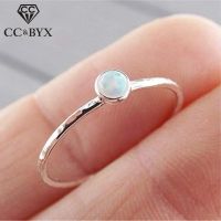 CC Opal Rings For Women Round Stone Cubic Zirconia Ring Jewelry Wedding Engagement Bridal Accessories Drop Shipping CC2172