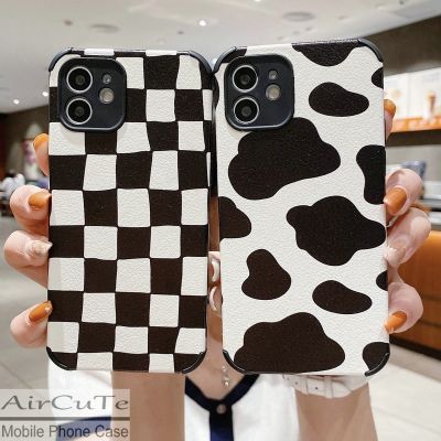 ﹊☢ เคส for iPhone 12 11 Pro X XS Max 8 7 6 6S Plus SE 2020 Lambskin Anti-fall Zebra And Cow Pattern Soft TPU Case